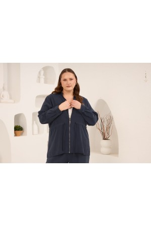 ANTHRACITE MODAL FABRIC JACKET 186018