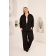 BLACK MODAL FABRIC JACKET 186014