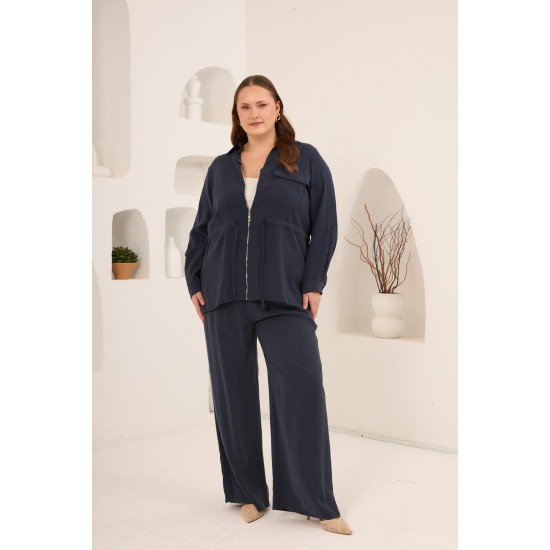 ANTRASİT CEKET MODAL KUMAŞ 186013