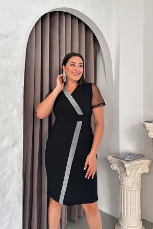 SİYAH ELBİSE KREP KUMAŞ 1855110