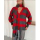 CIZGILI SALLI OVERSIZE TRIKO HIRKA 192082
