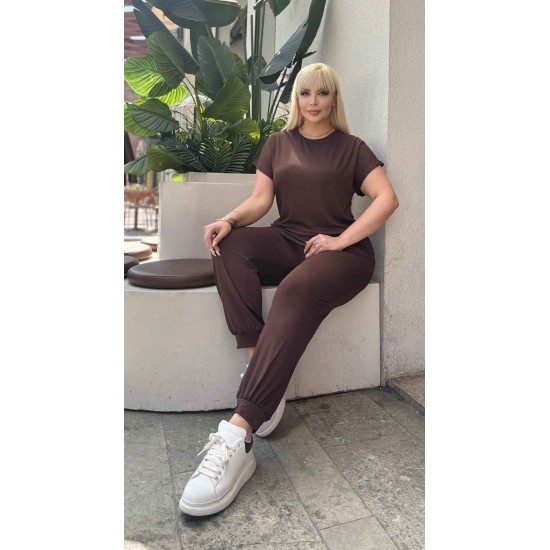 KAHVE EŞOFMAN TAKIM VİSKON KUMAŞ 185739