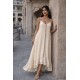 ETAMINE FABRIC SPAGHETTI STRAP DRESS 190650