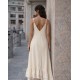 ETAMINE FABRIC SPAGHETTI STRAP DRESS 190650