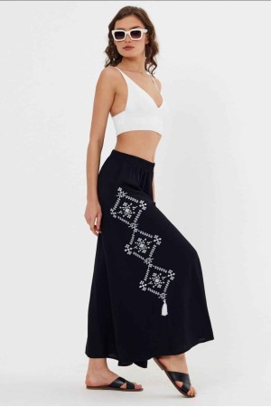 113869 TOPTAN SİYAH PANTOLON