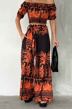 114382 TOPTAN DESENLİ PANTOLON TAKIM