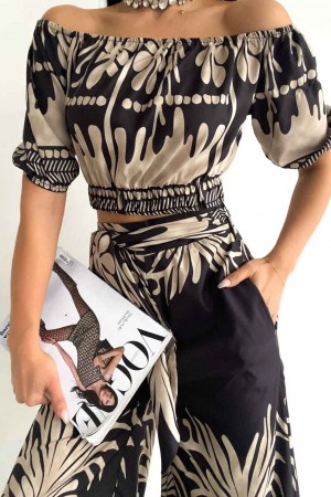 114383 TOPTAN DESENLİ PANTOLON TAKIM