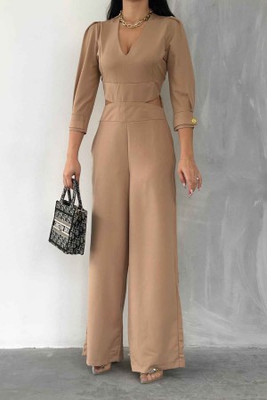 114384 beige OVERALLS