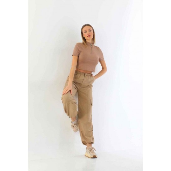 114517 beige TROUSERS