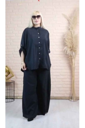 114540 TOPTAN SİYAH PANTOLON TAKIM