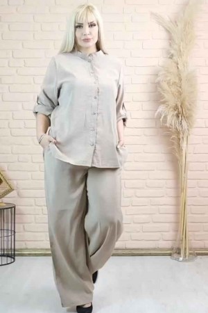 114541 beige Pants suit
