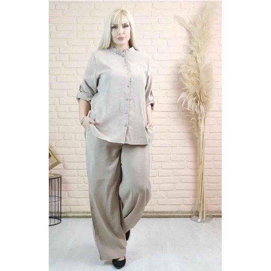 114541 beige Pants suit