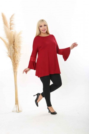 114542 burgundy TUNIC