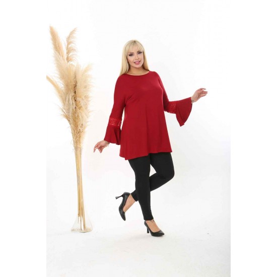 114542 burgundy TUNIC
