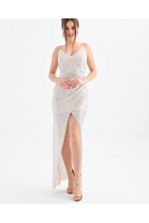 114587 silver Evening dress