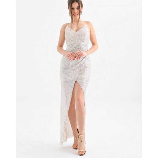 114587 silver Evening dress