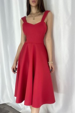 116076 red DRESS