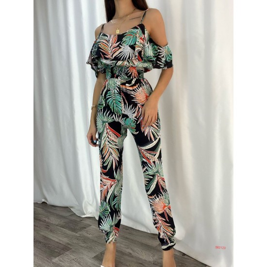 116168 patterned OVERALLS