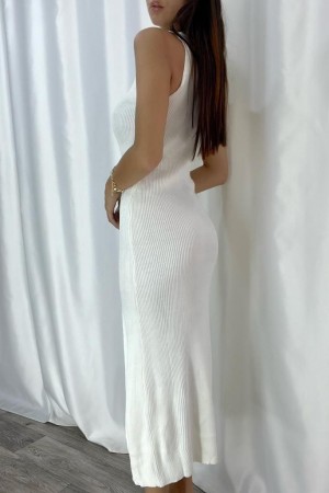 116175 TOPTAN BEYAZ ELBİSE