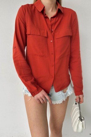 116213 TOPTAN KİREMİT GÖMLEK