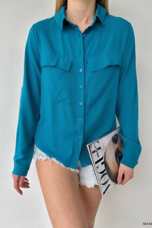 116218 TOPTAN MAVİ GÖMLEK