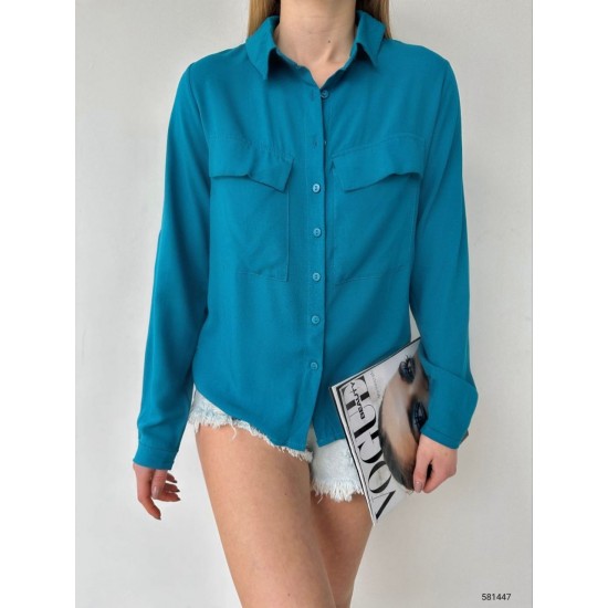 116218 TOPTAN MAVİ GÖMLEK