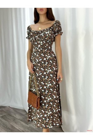 116254 TOPTAN DESENLİ ELBİSE