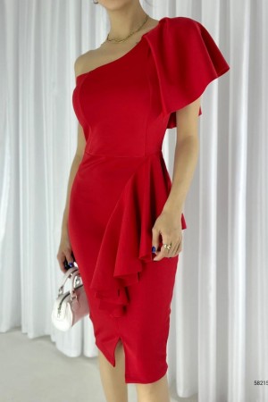 116281 TOPTAN KIRMIZI ABİYE