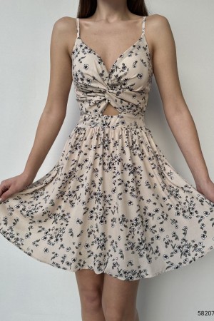 116299 TOPTAN DESENLİ ELBİSE