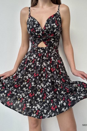 116304 TOPTAN DESENLİ ELBİSE