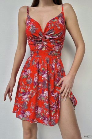 116308 TOPTAN DESENLİ ELBİSE