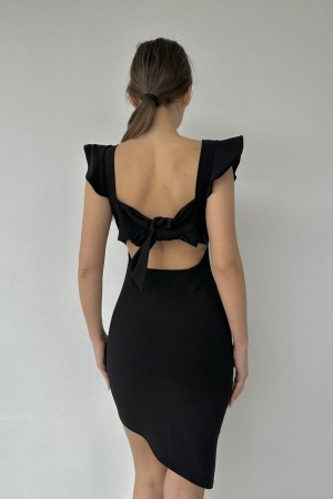 116328 TOPTAN SİYAH ELBİSE