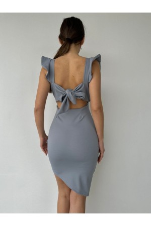 116329 TOPTAN GRİ ELBİSE