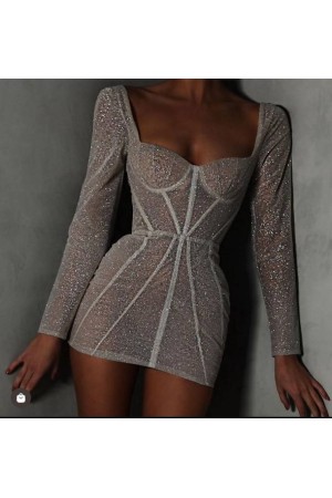 116439 TOPTAN GOLD ELBİSE