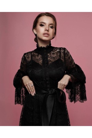 116445 TOPTAN SİYAH ELBİSE