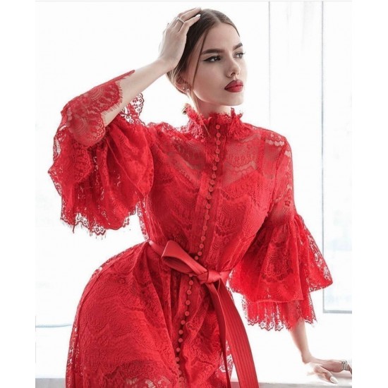 116446 red DRESS