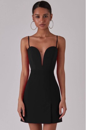 116448 TOPTAN SİYAH ELBİSE