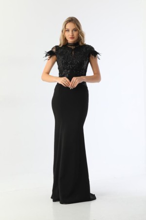 116506 TOPTAN SİYAH ABİYE