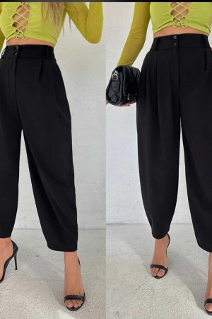 116541 TOPTAN SİYAH PANTOLON