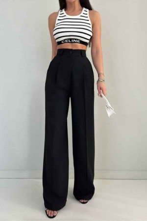 116545 TOPTAN SİYAH PANTOLON