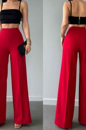 116573 TOPTAN KIRMIZI PANTOLON