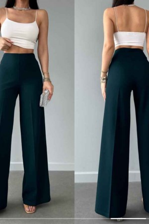 116574 TOPTAN ZÜMRÜT YEŞİL PANTOLON