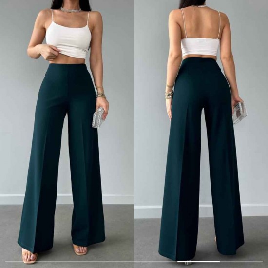 116574 TOPTAN ZÜMRÜT YEŞİL PANTOLON