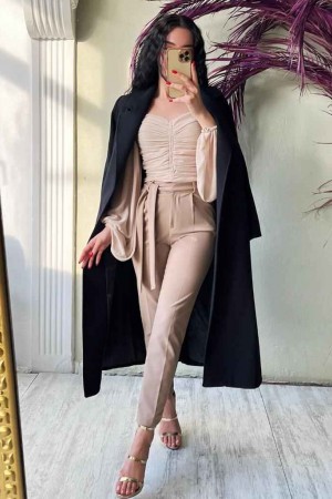 116583 burgundy TROUSERS