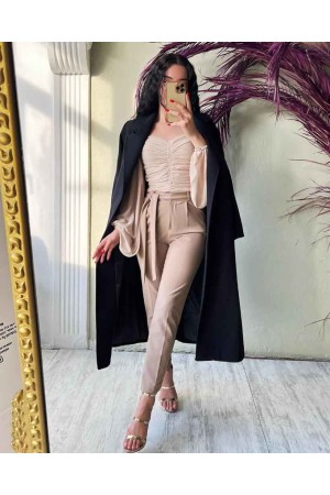 116583 TOPTAN BORDO PANTOLON