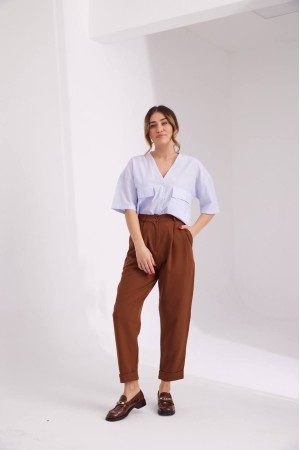 116984 TOPTAN KAHVE PANTOLON