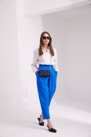 116985 blue TROUSERS