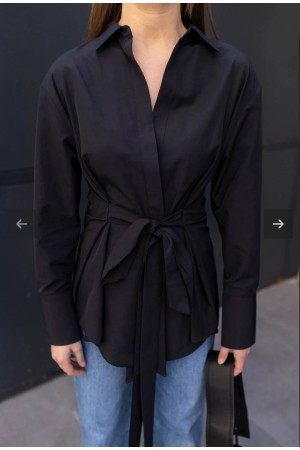 116999 TOPTAN SİYAH GÖMLEK