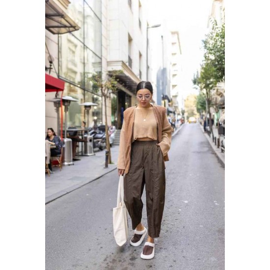 117002 coffee TROUSERS