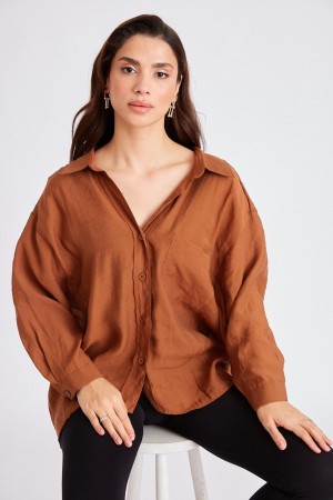 117035 TOPTAN KAHVE GÖMLEK